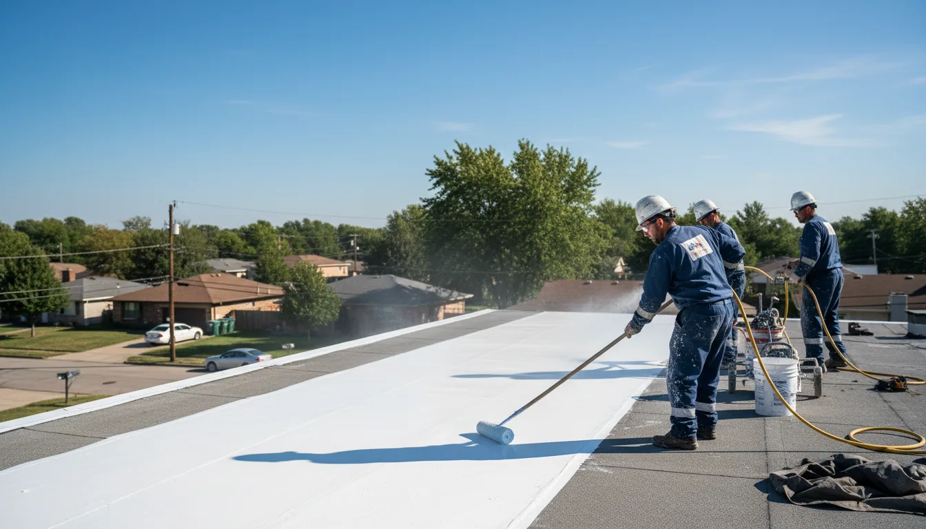 Commercial roof coating in Henrietta, TX near me
